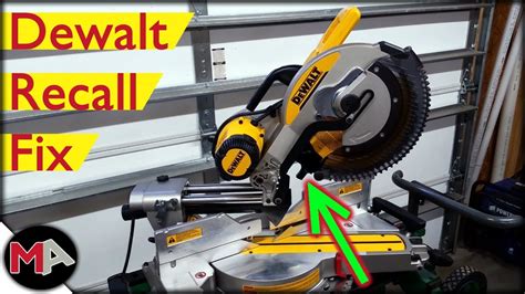 According to the CSPC The miter saw&39;s rear safety guard can break or detach, posing an injury hazard due to projectiles that can strike the . . Dewalt miter saw recall dws779